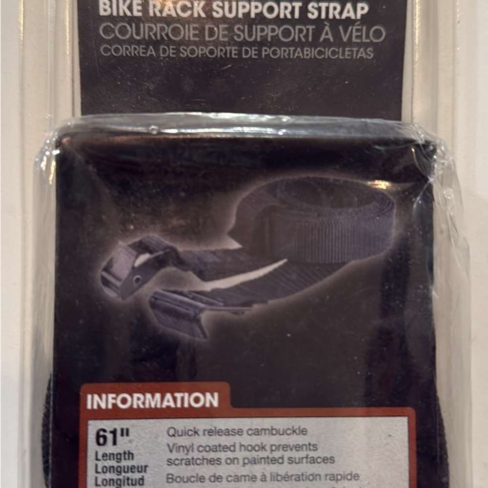 Black Bike Rack Support Strap